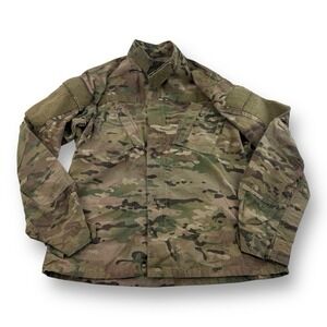 NATO Military Full Zip Cotton Jacket Green‎ Camo Men's Size Small Regular